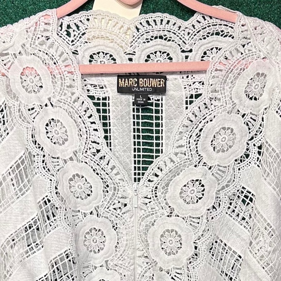 367 ⭐️HOLD⭐️NWOT Marc Bouwer Lace/Crochet Jacket - Picture 2 of 2